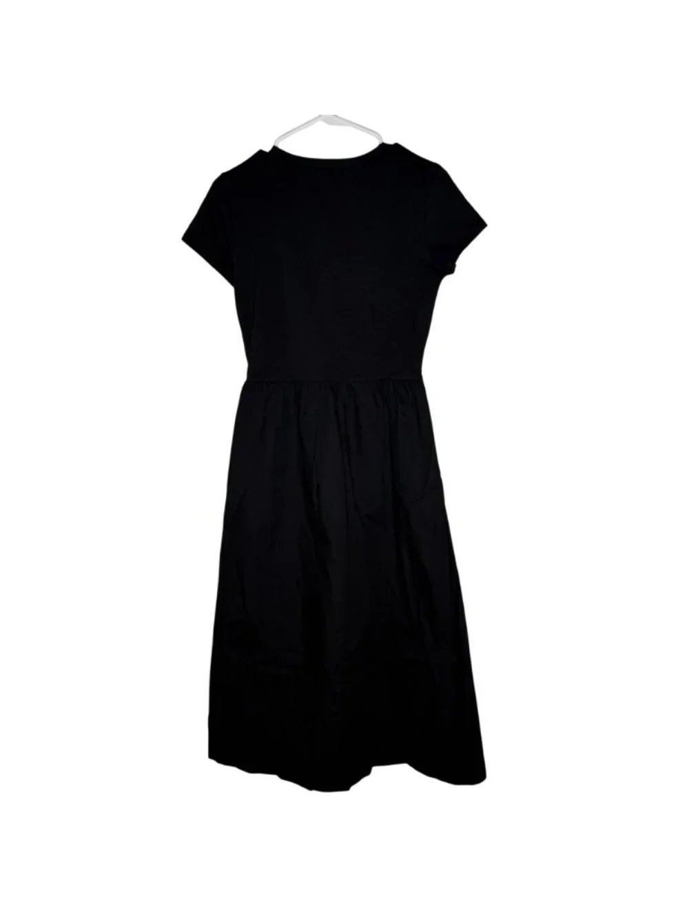 J. Crew Factory Short-Sleeve Knit Mixy Dress Black Size XSmall NWT CI194